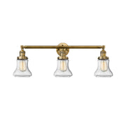 Bellmont - 3 Light - 30 inch - Brushed Brass - Bath Vanity Light