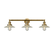 Halophane - 3 Light - 33 inch - Brushed Brass - Bath Vanity Light