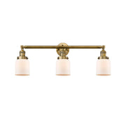 Bell - 3 Light - 30 inch - Brushed Brass - Bath Vanity Light
