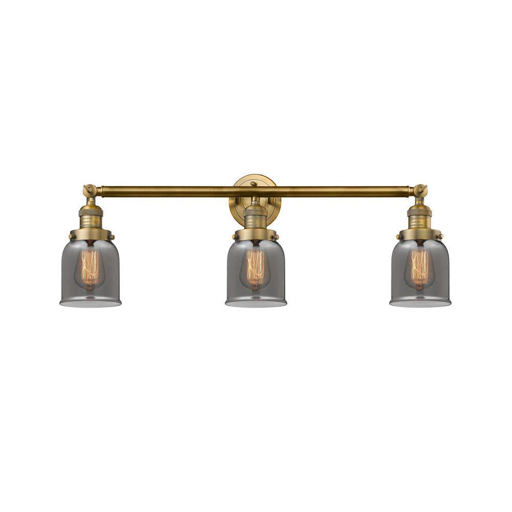 Bell - 3 Light - 30 inch - Brushed Brass - Bath Vanity Light