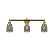 Bell - 3 Light - 30 inch - Brushed Brass - Bath Vanity Light