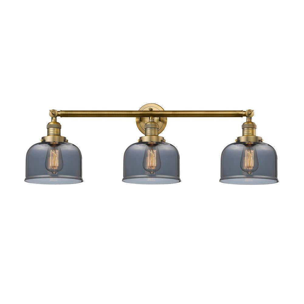 Bell - 3 Light - 32 inch - Brushed Brass - Bath Vanity Light