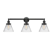 Cone - 3 Light - 32 inch - Oil Rubbed Bronze - Bath Vanity Light