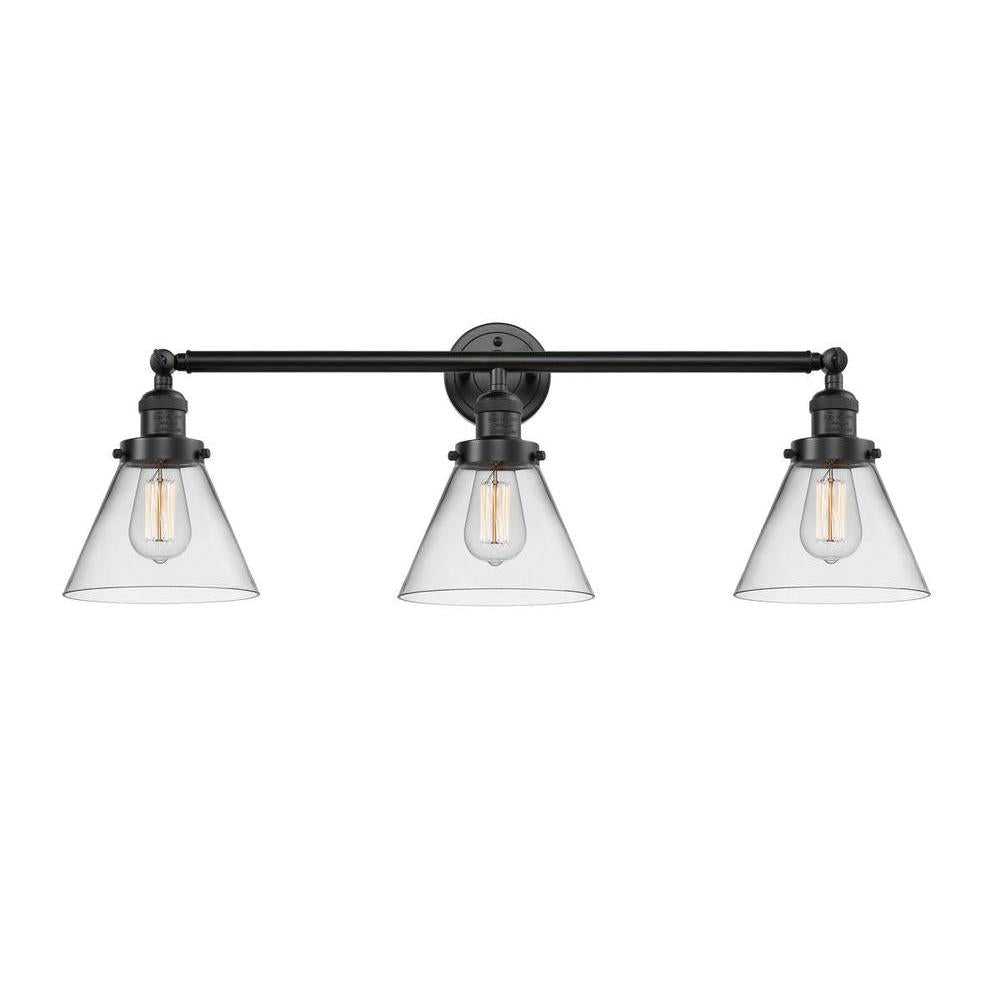 Cone - 3 Light - 32 inch - Oil Rubbed Bronze - Bath Vanity Light