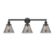 Cone - 3 Light - 32 inch - Oil Rubbed Bronze - Bath Vanity Light