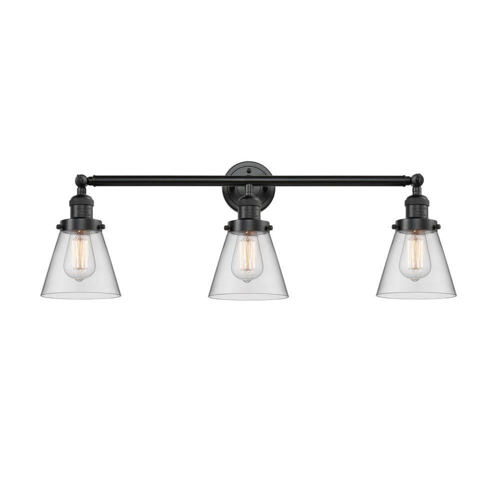 Cone - 3 Light - 30 inch - Oil Rubbed Bronze - Bath Vanity Light