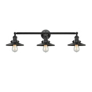 Railroad - 3 Light - 32 inch - Oil Rubbed Bronze - Bath Vanity Light