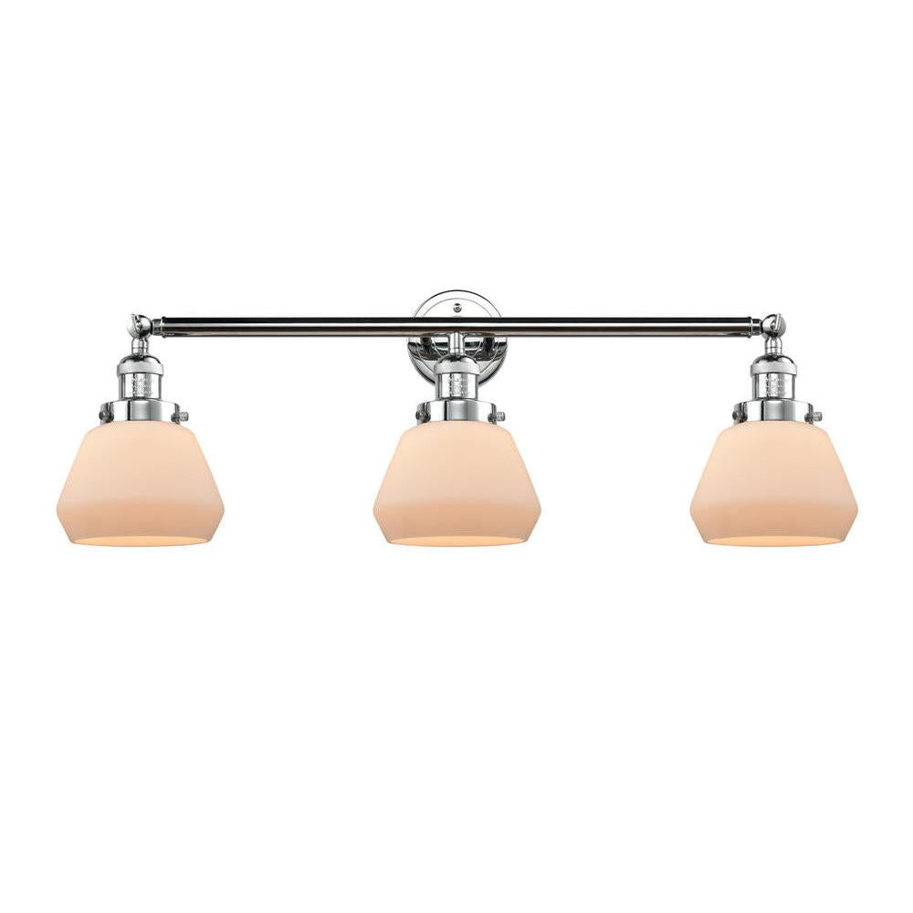 Fulton - 3 Light - 30 inch - Polished Chrome - Bath Vanity Light