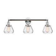 Fulton - 3 Light - 30 inch - Polished Chrome - Bath Vanity Light