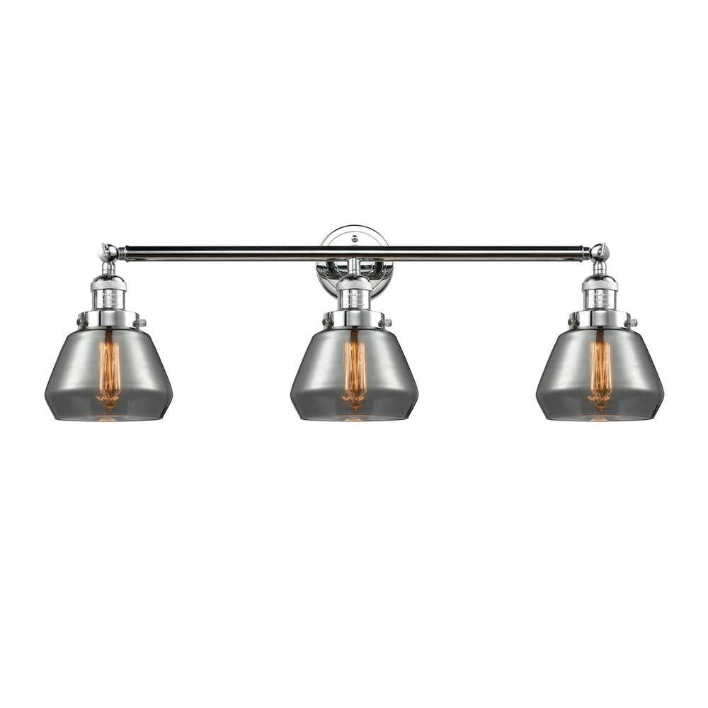 Fulton - 3 Light - 30 inch - Polished Chrome - Bath Vanity Light