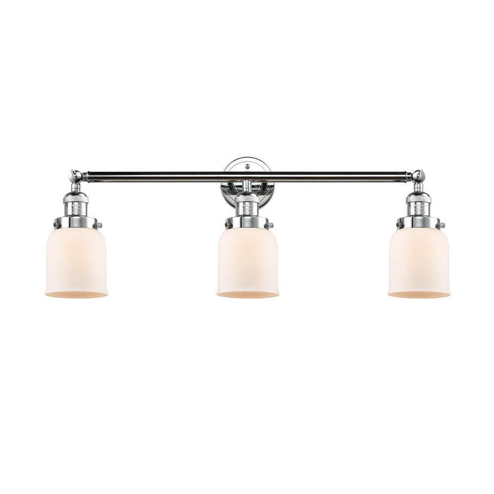 Bell - 3 Light - 30 inch - Polished Chrome - Bath Vanity Light