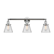 Cone - 3 Light - 30 inch - Polished Chrome - Bath Vanity Light