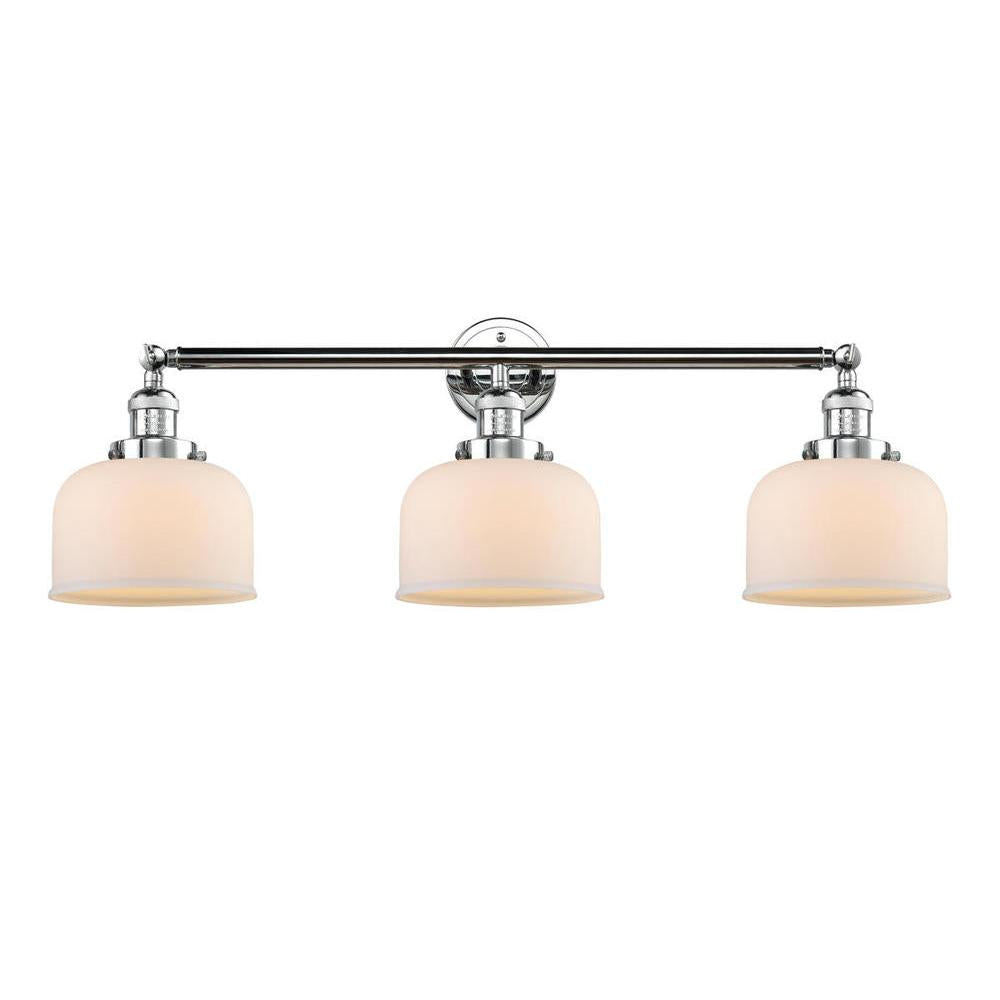 Bell - 3 Light - 32 inch - Polished Chrome - Bath Vanity Light