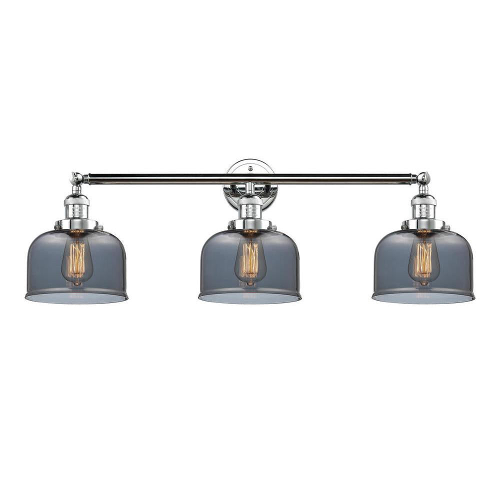 Bell - 3 Light - 32 inch - Polished Chrome - Bath Vanity Light