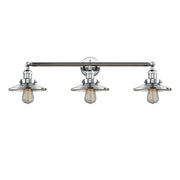 Railroad - 3 Light - 32 inch - Polished Chrome - Bath Vanity Light