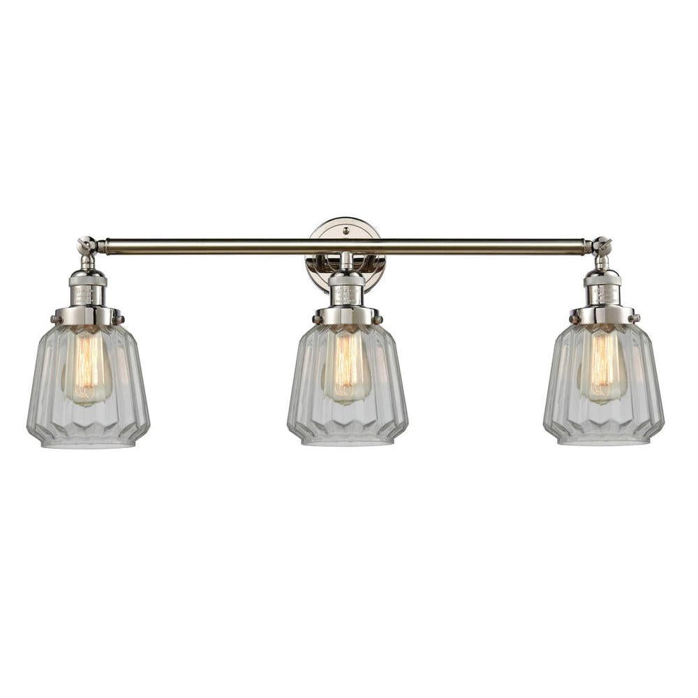 Chatham - 3 Light - 30 inch - Polished Nickel - Bath Vanity Light