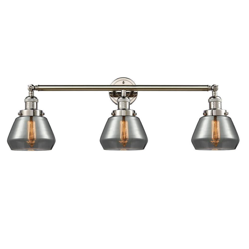 Fulton - 3 Light - 30 inch - Polished Nickel - Bath Vanity Light