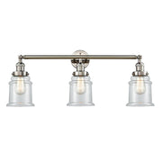 Canton - 3 Light - 30 inch - Polished Nickel - Bath Vanity Light