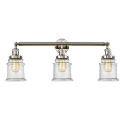 Canton - 3 Light - 30 inch - Polished Nickel - Bath Vanity Light