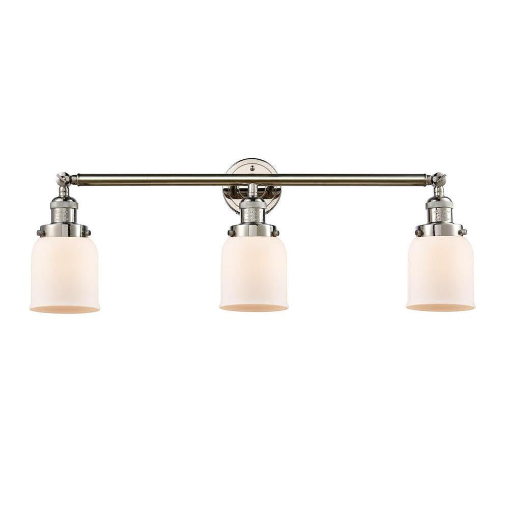 Bell - 3 Light - 30 inch - Polished Nickel - Bath Vanity Light