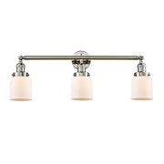 Bell - 3 Light - 30 inch - Polished Nickel - Bath Vanity Light
