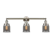 Bell - 3 Light - 30 inch - Polished Nickel - Bath Vanity Light