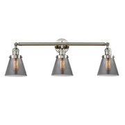 Cone - 3 Light - 30 inch - Polished Nickel - Bath Vanity Light
