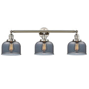 Bell - 3 Light - 32 inch - Polished Nickel - Bath Vanity Light