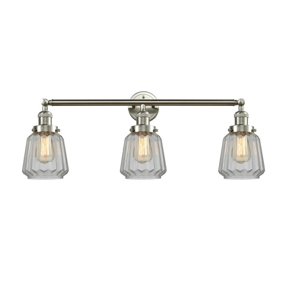 Chatham - 3 Light - 30 inch - Brushed Satin Nickel - Bath Vanity Light