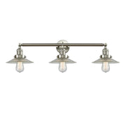 Halophane - 3 Light - 33 inch - Brushed Satin Nickel - Bath Vanity Light
