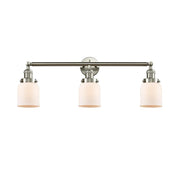 Bell - 3 Light - 30 inch - Brushed Satin Nickel - Bath Vanity Light