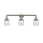 Bell - 3 Light - 30 inch - Brushed Satin Nickel - Bath Vanity Light