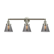 Cone - 3 Light - 30 inch - Brushed Satin Nickel - Bath Vanity Light