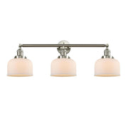 Bell - 3 Light - 32 inch - Brushed Satin Nickel - Bath Vanity Light