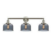 Bell - 3 Light - 32 inch - Brushed Satin Nickel - Bath Vanity Light