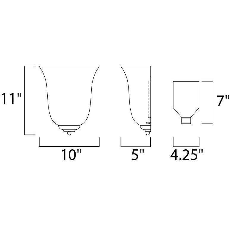 Maxim Lighting ESSENTIALS - 2058X 20581MRSN Sconce Contemporary - Nickel