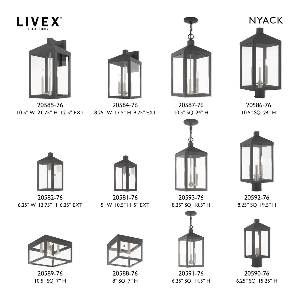 Livex Lighting NYACK 20587-76 Pendant Transitional - Scandinavian Gray With Brushed Nickel Finish Candles