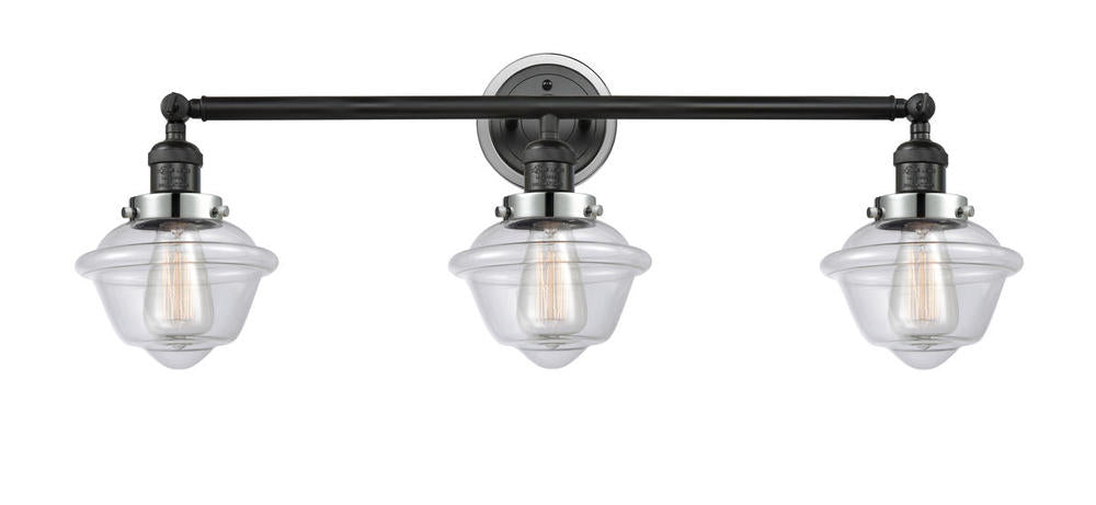 Innovations Lighting OXFORD 205BK-BPPC-HRPC-G532 Bathroom Fixture Traditional - Black