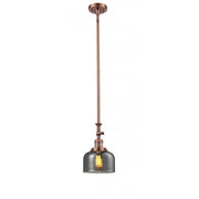 Bell - 1 Light - 8 inch - Antique Copper - Stem Hung - Adjustable Mini Pendant
