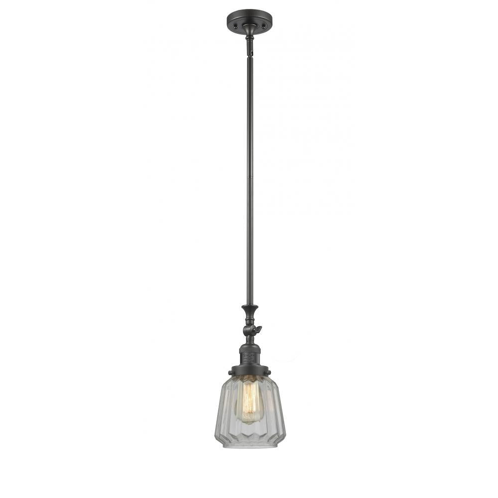 Chatham - 1 Light - 7 inch - Oil Rubbed Bronze - Stem Hung - Adjustable Mini Pendant