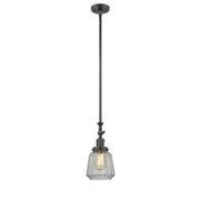 Chatham - 1 Light - 7 inch - Oil Rubbed Bronze - Stem Hung - Adjustable Mini Pendant