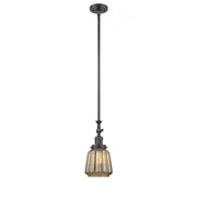 Chatham - 1 Light - 7 inch - Oil Rubbed Bronze - Stem Hung - Adjustable Mini Pendant