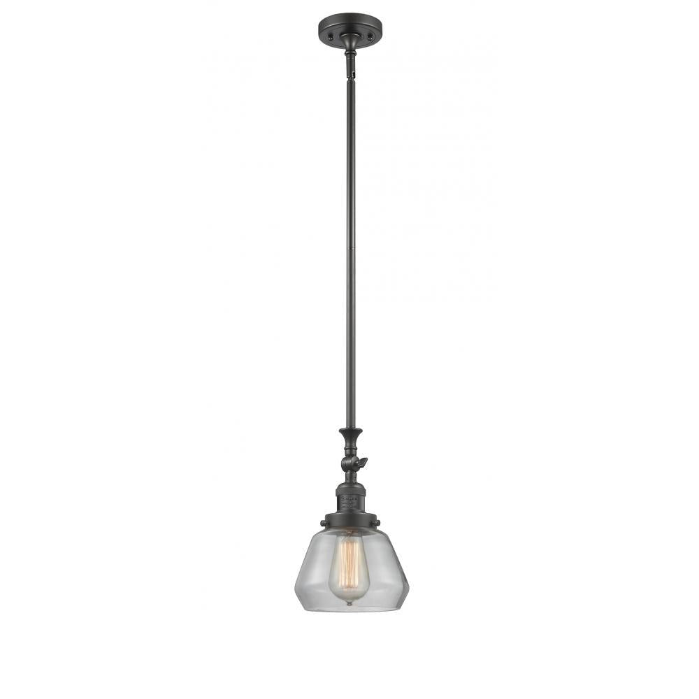 Fulton - 1 Light - 7 inch - Oil Rubbed Bronze - Stem Hung - Adjustable Mini Pendant