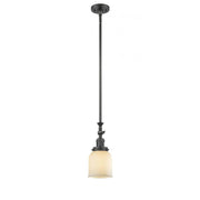 Bell - 1 Light - 5 inch - Oil Rubbed Bronze - Stem Hung - Adjustable Mini Pendant