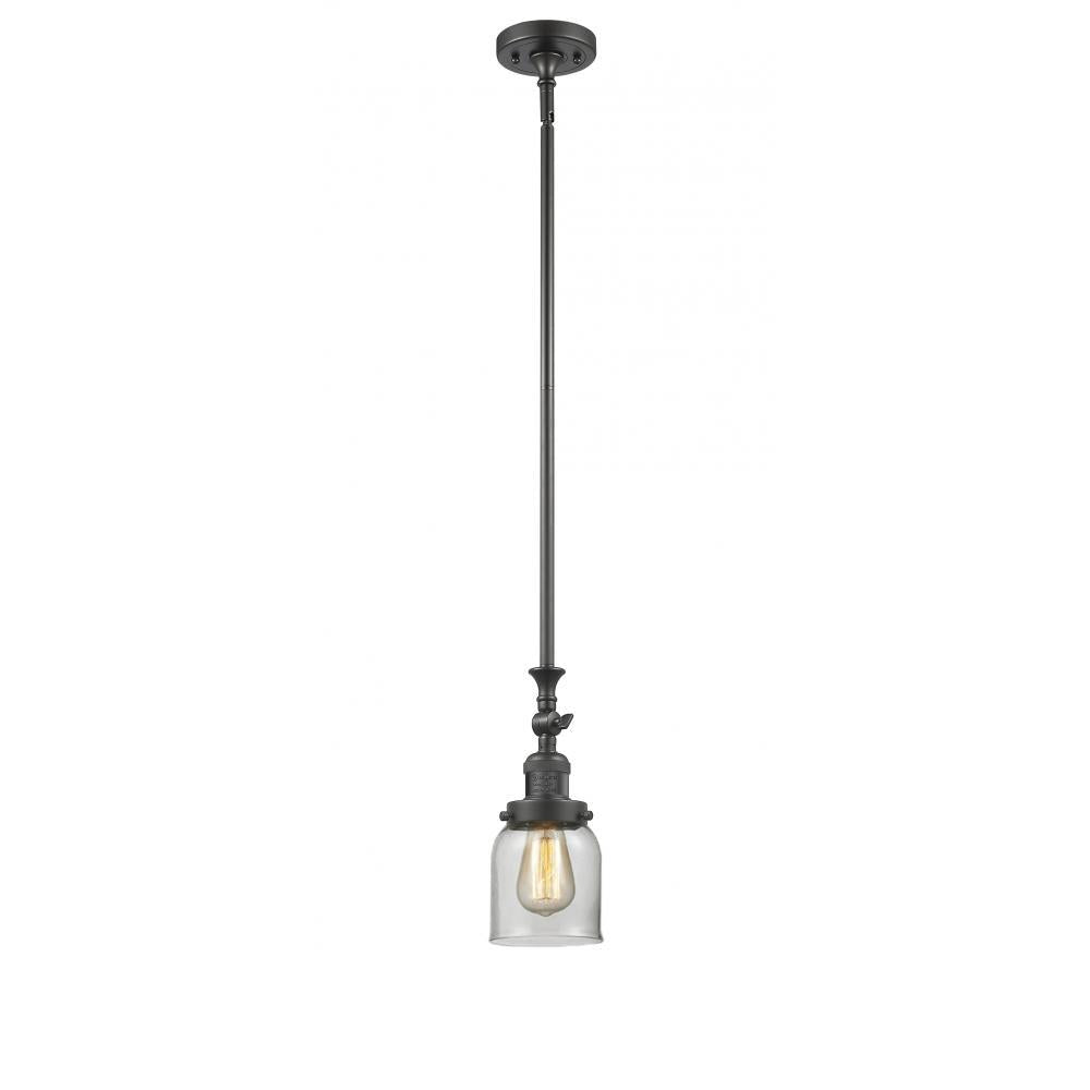 Bell - 1 Light - 5 inch - Oil Rubbed Bronze - Stem Hung - Adjustable Mini Pendant