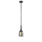 Bell - 1 Light - 5 inch - Oil Rubbed Bronze - Stem Hung - Adjustable Mini Pendant