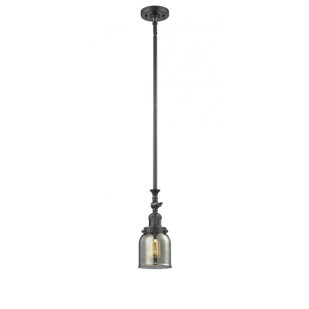 Bell - 1 Light - 5 inch - Oil Rubbed Bronze - Stem Hung - Adjustable Mini Pendant