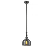 Bell - 1 Light - 8 inch - Oil Rubbed Bronze - Stem Hung - Adjustable Mini Pendant