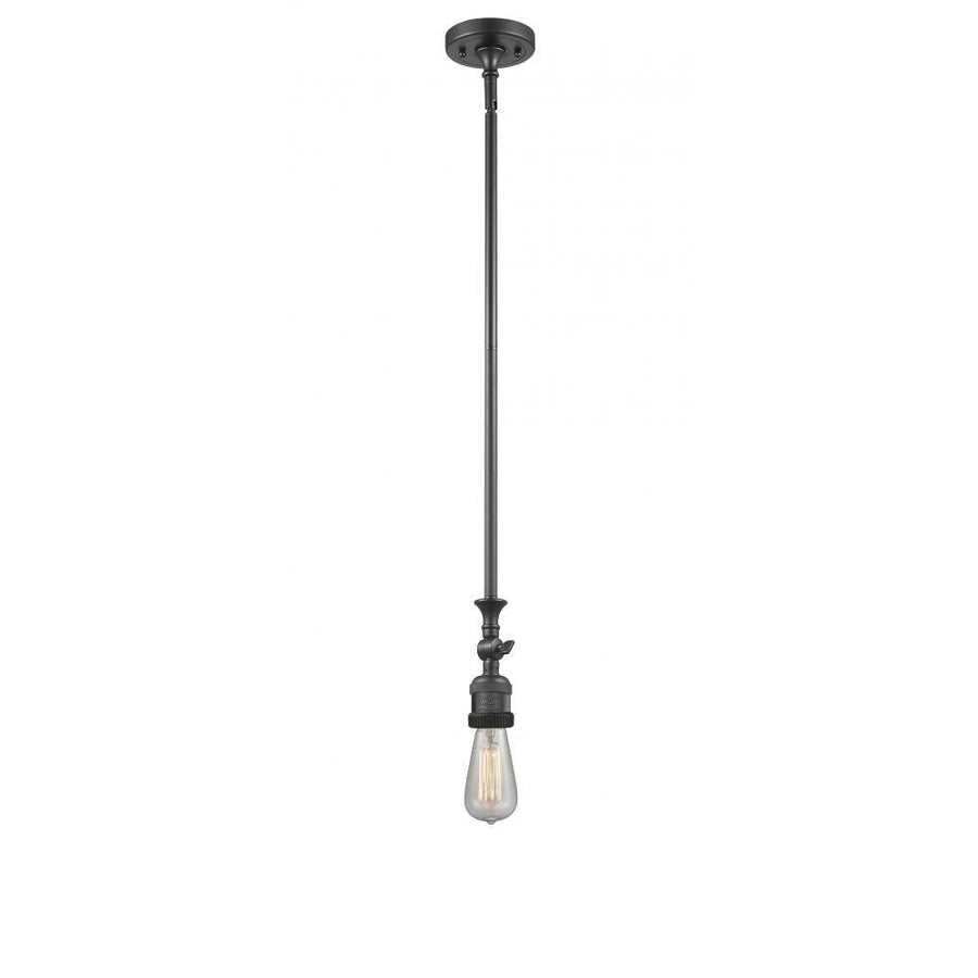 Bare Bulb - 1 Light - 3 inch - Oil Rubbed Bronze - Stem Hung - Adjustable Mini Pendant