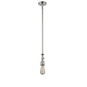 Bare Bulb - 1 Light - 3 inch - Polished Nickel - Stem Hung - Adjustable Mini Pendant